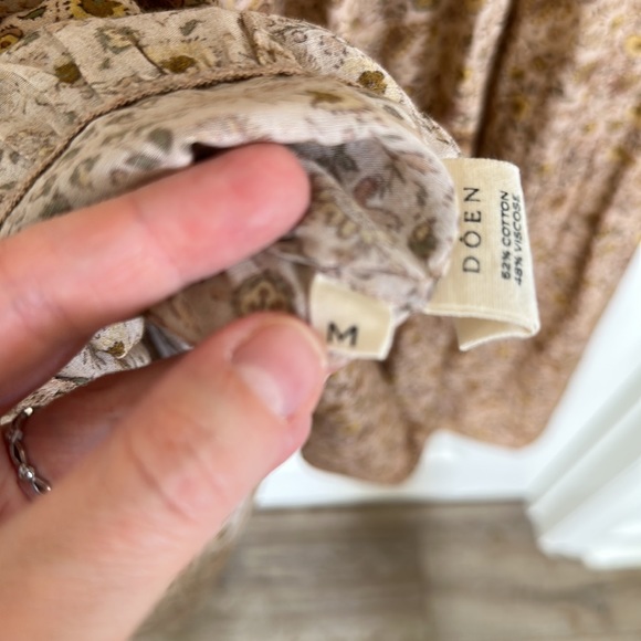 Doen Prem Maxi Dress in Jaipur Mustard Floral Print - Picture 3 of 9